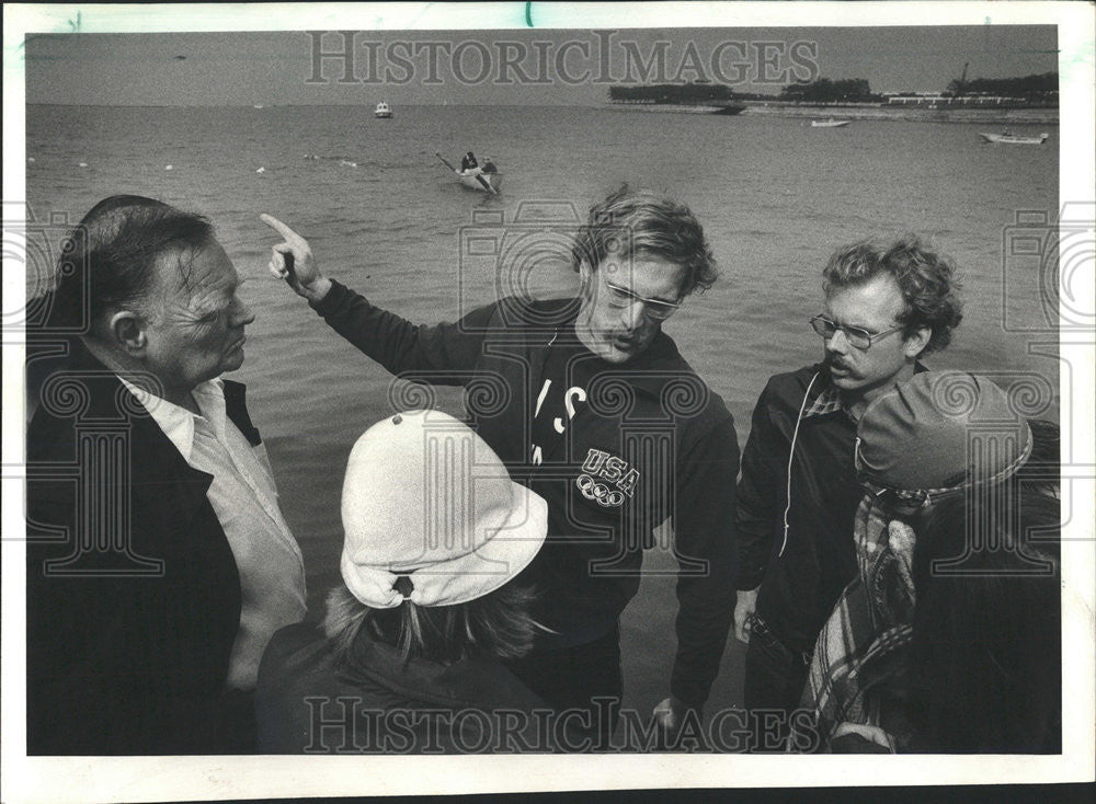 1977 Press Photo John Kinsella winner Olympic Gold Metal marathon swimming - Historic Images