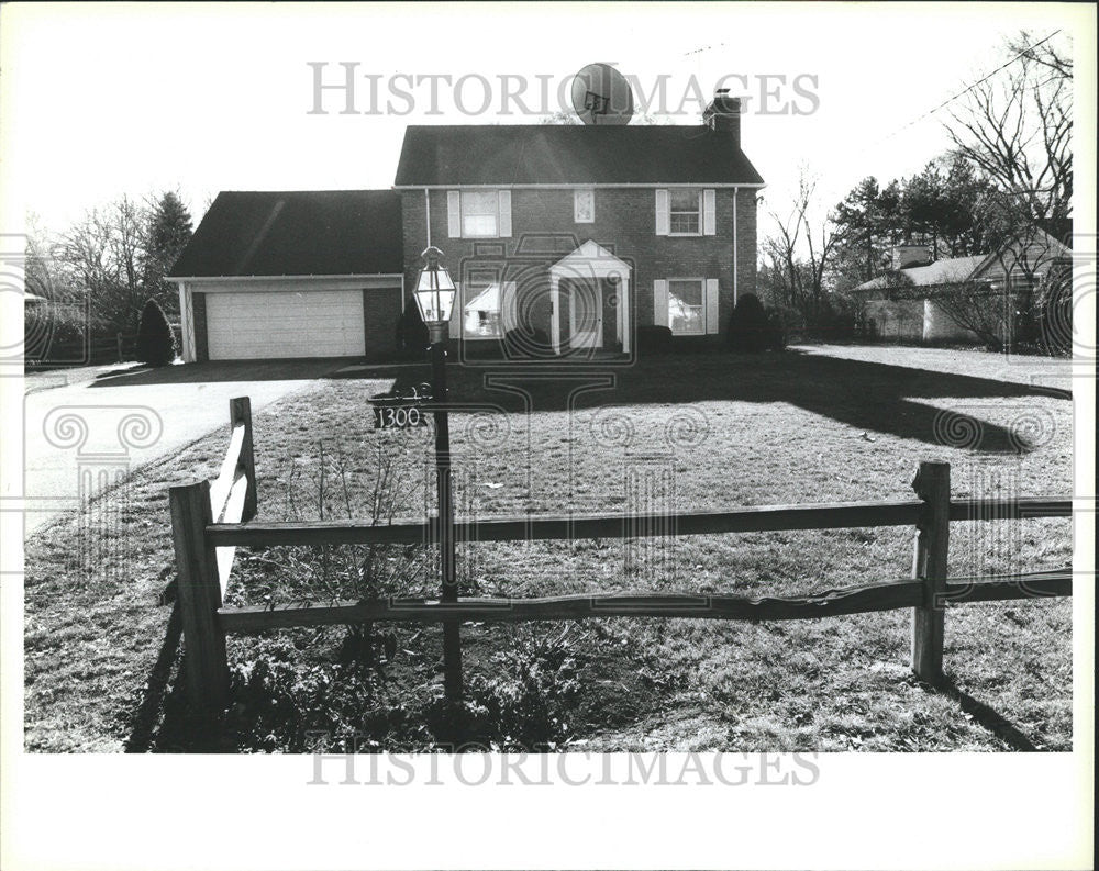 1987 Press Photo House of Melvin Deutsch (Criminal) - Historic Images