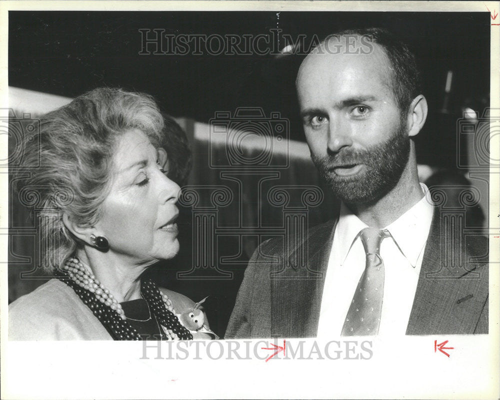 1984 Press Photo Dan de Vrede (Textile Designer) - Historic Images