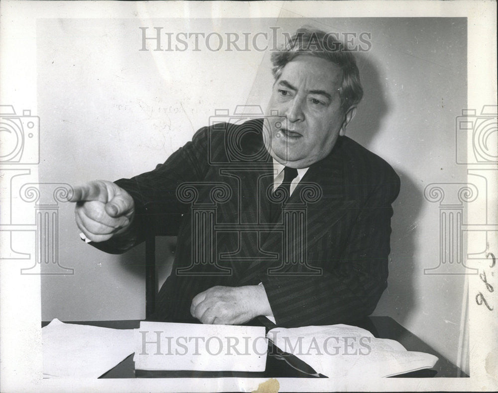 1946 Press Photo Jim Dewey, Union Executive - Historic Images