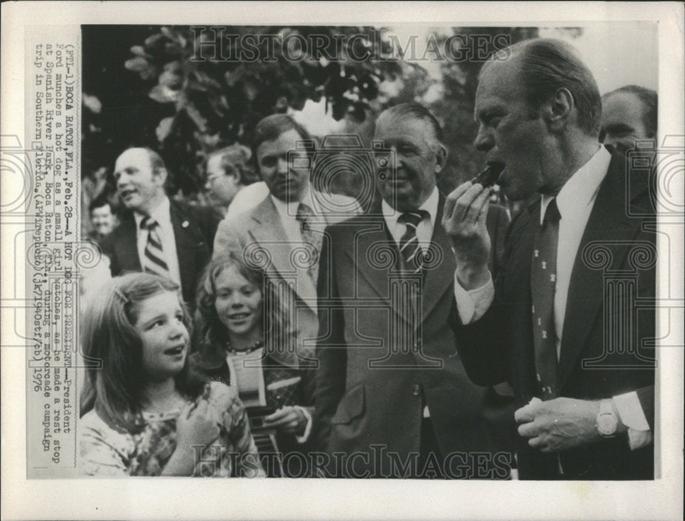 1976 Press Photo United States President Gerald Ford - Historic Images