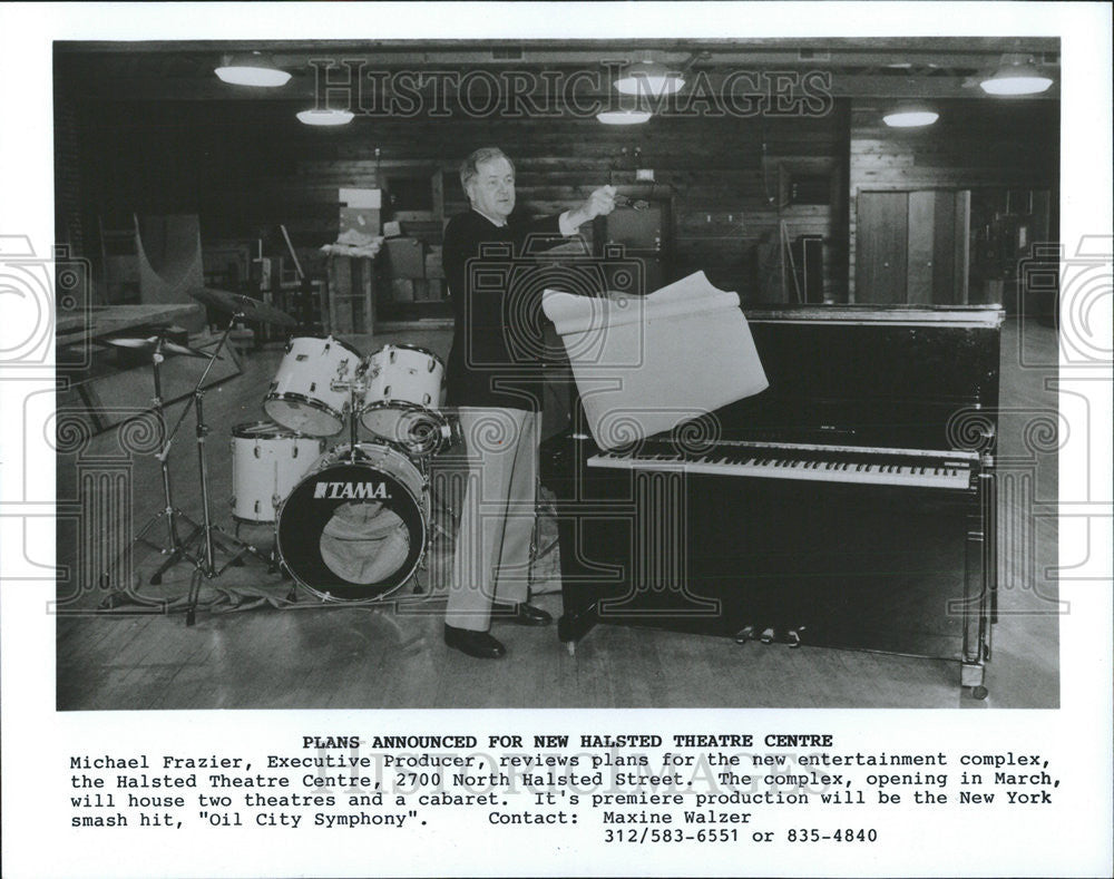 1989 Press Photo Halsted Theater Michael Frazier Maxine Walzer - Historic Images