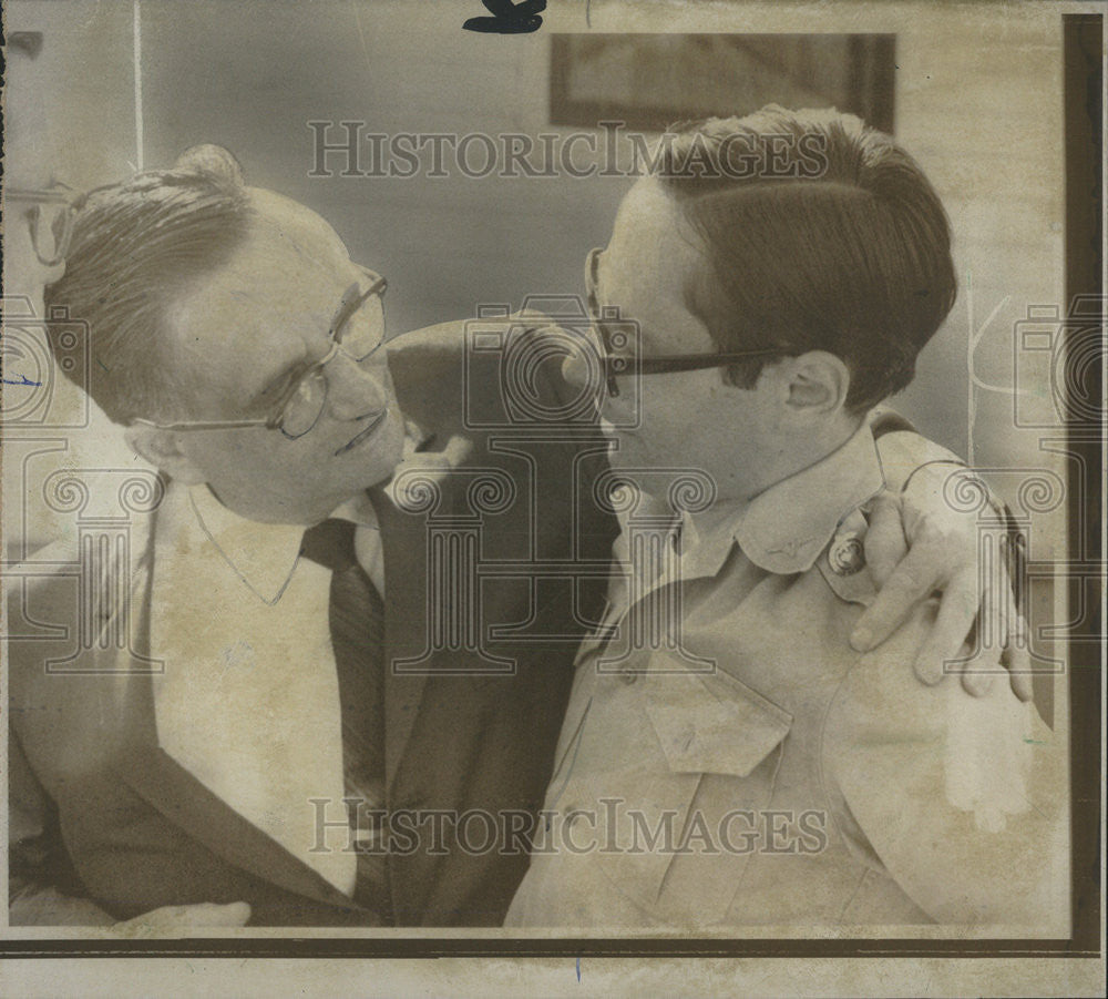 1967 Press Photo Nicholas Von Hoffman Seymour Levy Howard Levy - Historic Images