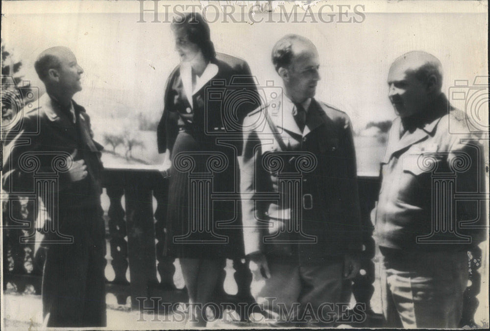 1945 Press Photo King Leopold &amp; Princess DeRethy Belgium Royal Family - Historic Images