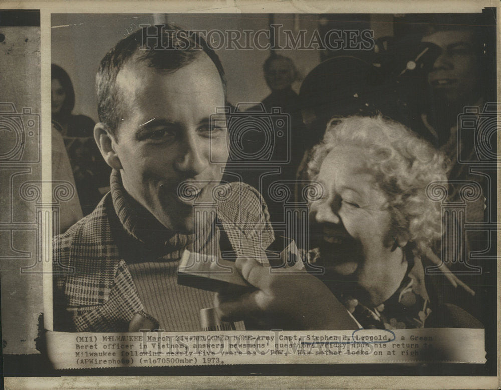 1973 Press Photo United States Army Captain Stephen R. Leopold - Historic Images