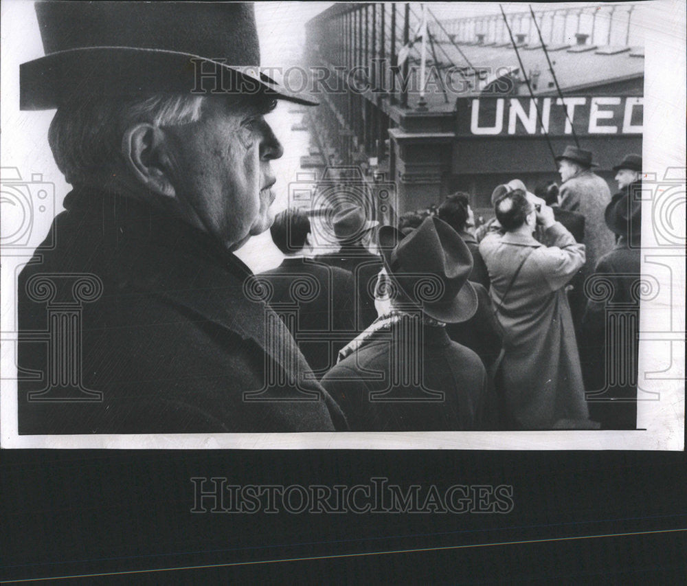 1957 Press Photo President Of The United Mine Workers Union John L Lewis - Historic Images