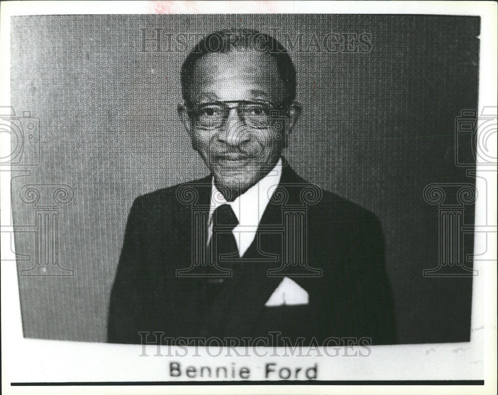 1988 Press Photo Benjamin Ford Bethel AME Church Michigan - Historic Images