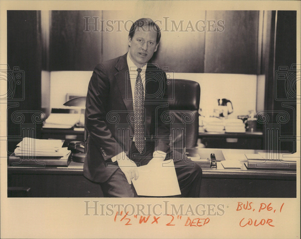 1993 Press Photo William C. Foote, President, COO USG Corp - Historic Images