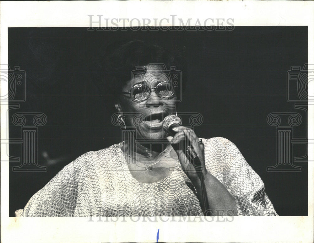 1979 Press Photo Singer Ella Fitzgerald - Historic Images