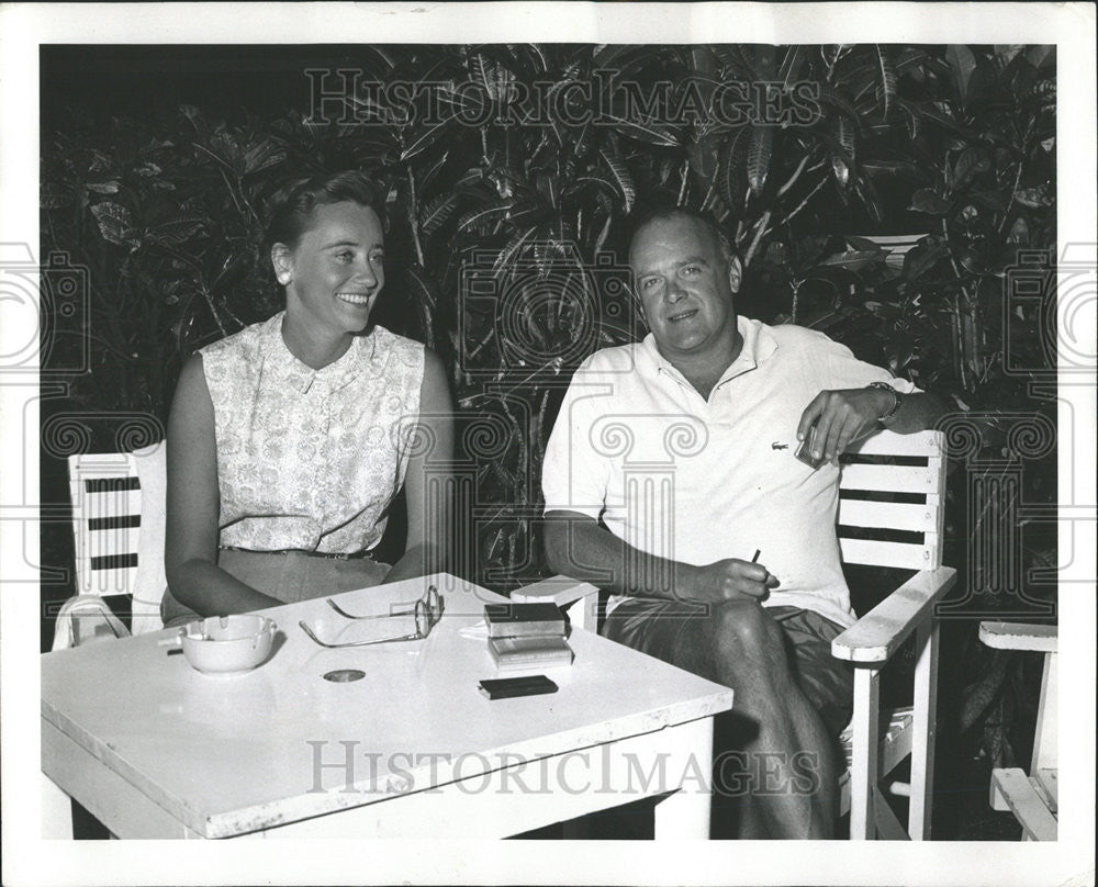 1960 Press Photo Chicago Business Tycoon Marshall Field Half Moon Hotel Cottage - Historic Images