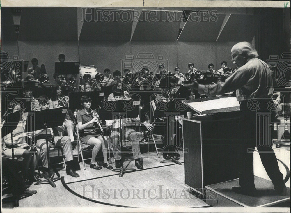 1972 Press Photo Arthur Fiedler Hersey Arlington Boston Pops Symphony - Historic Images