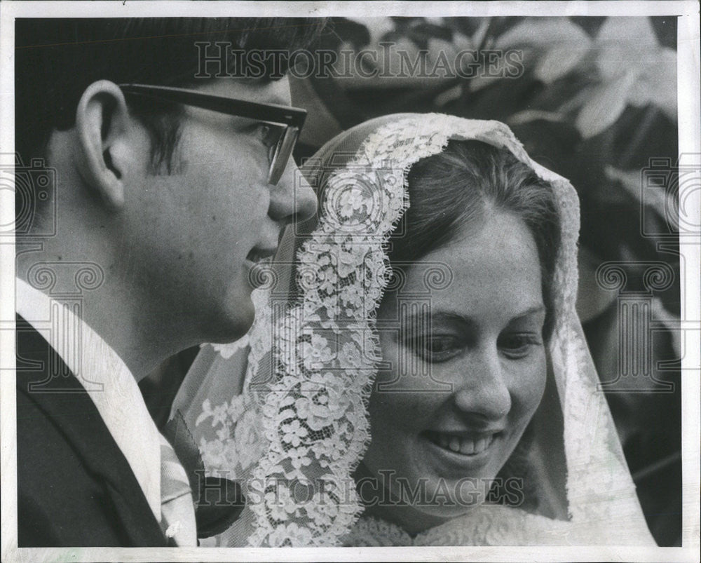 1969 Press Photo Mr. and Mrs. Keith Walter Lerch wedding - Historic Images