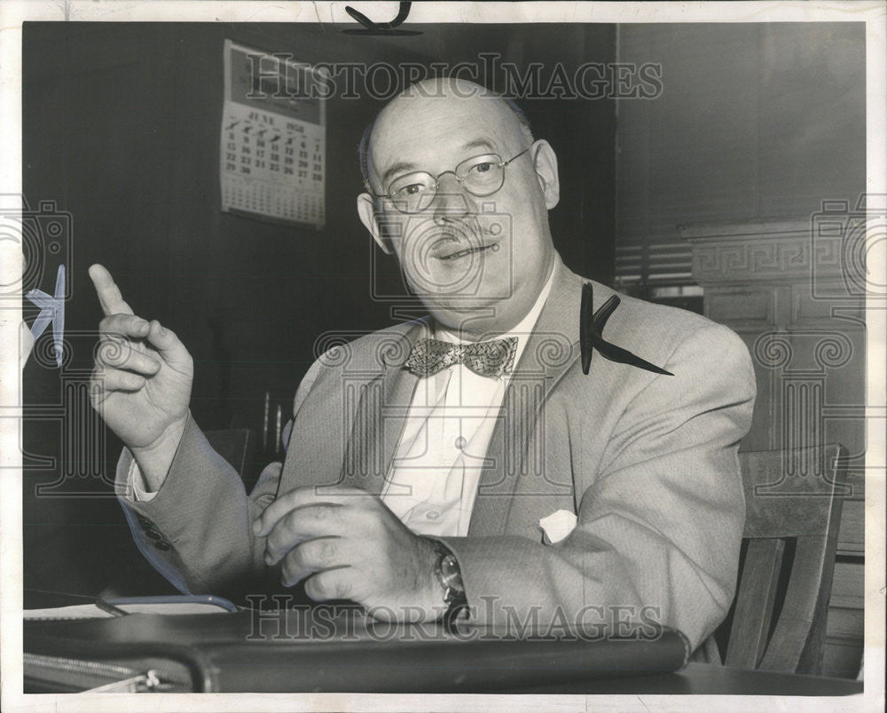 1958 Press Photo Dr. Rudolph Dreikurs of the community Child Guidance Center. - Historic Images