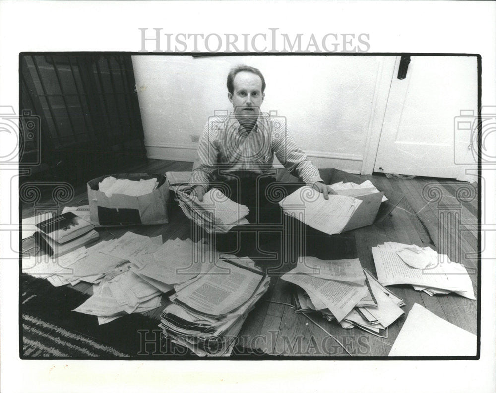 1991 Press Photo Chicago Student David Dubois Car Police School - Historic Images