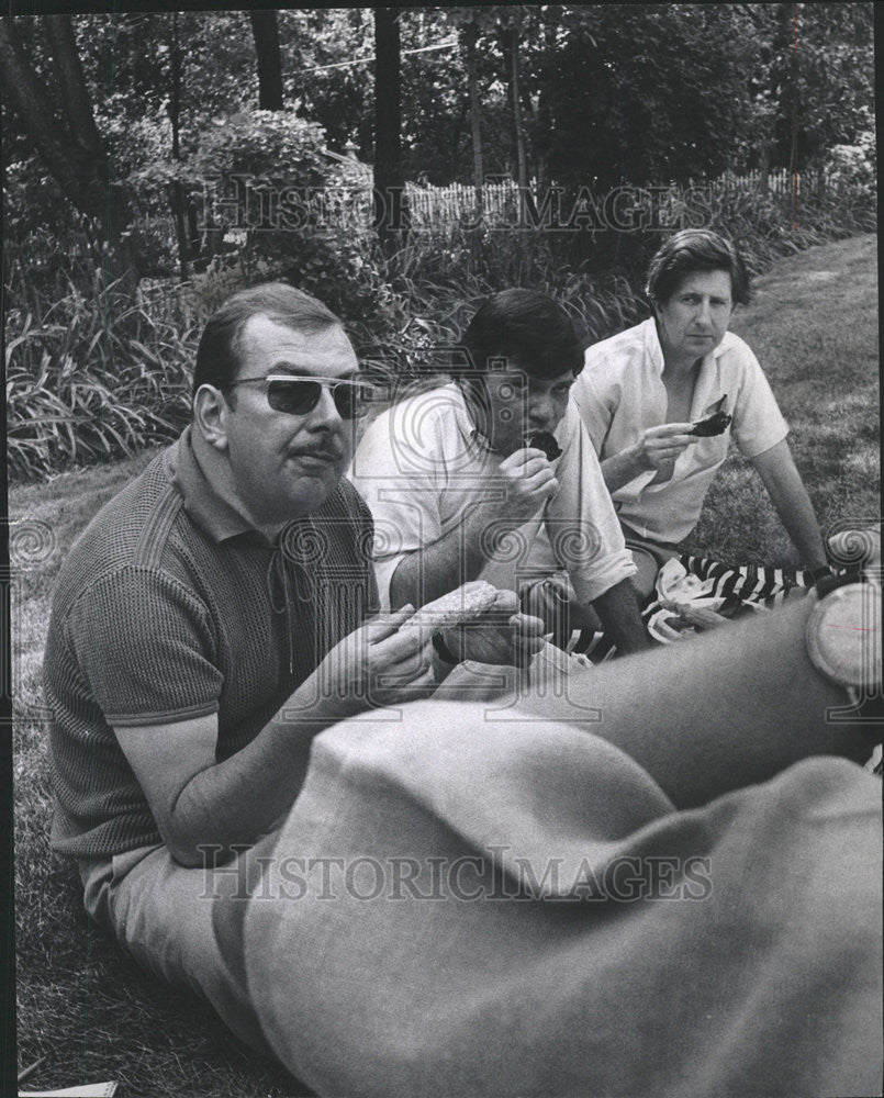 1970 Press Photo Peter Davis Repertory Company Edward Gordon John Baddely - Historic Images