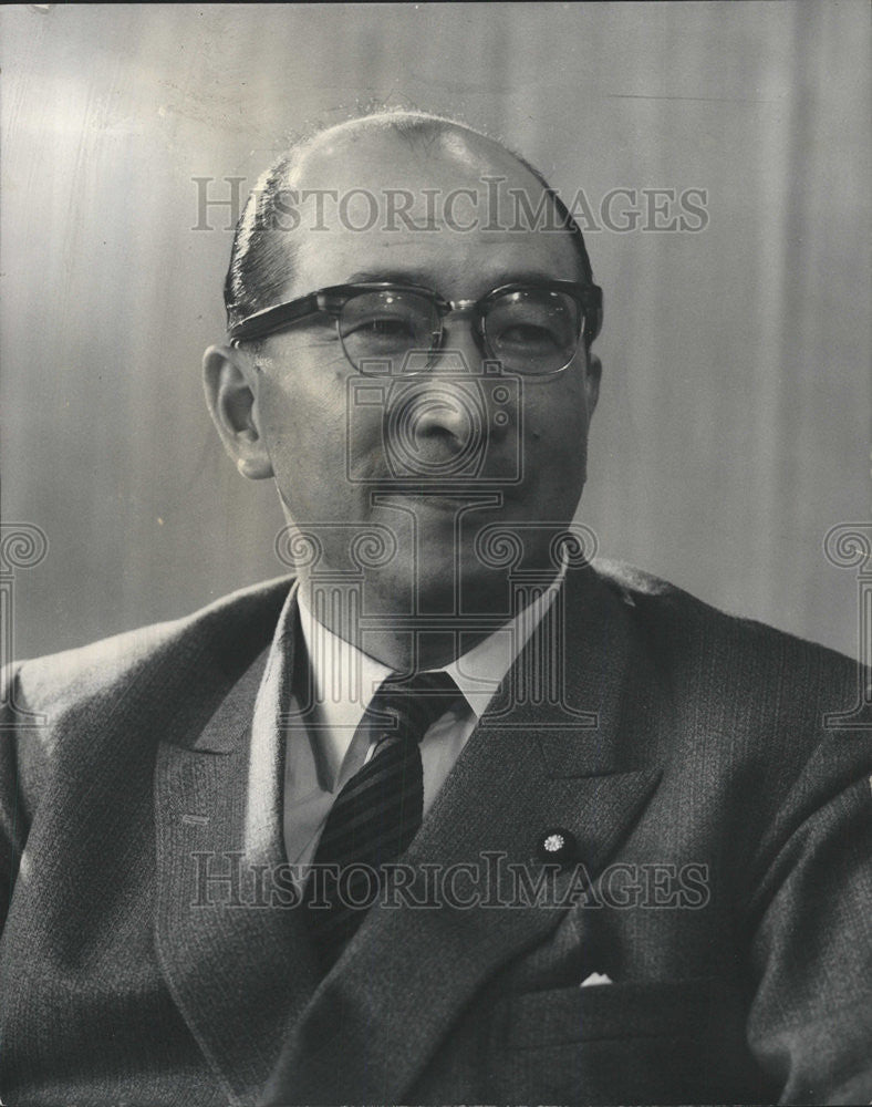 1961 Press Photo Zentary Kosaka Foreign Minister Japan - Historic Images