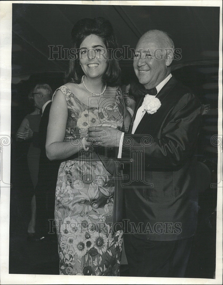 1965 Press Photo Mr. Maurice B. Frank and Daughter Marilynn Dancing - Historic Images