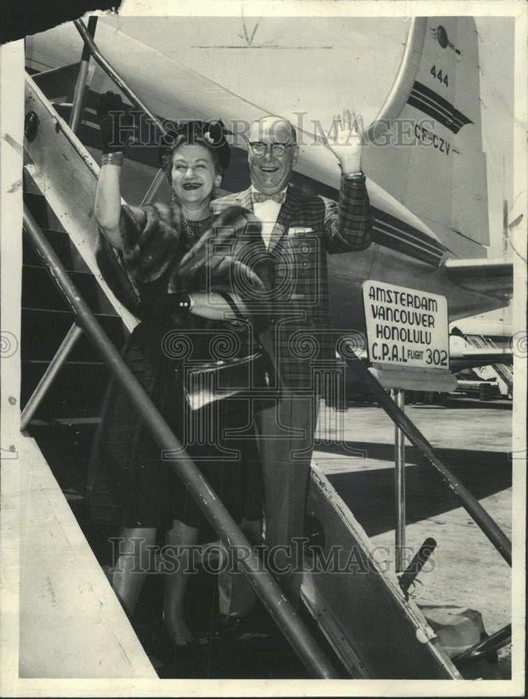 1961 Press Photo Mr. and Mrs. Wade Franklin of Sun-Times - Historic Images