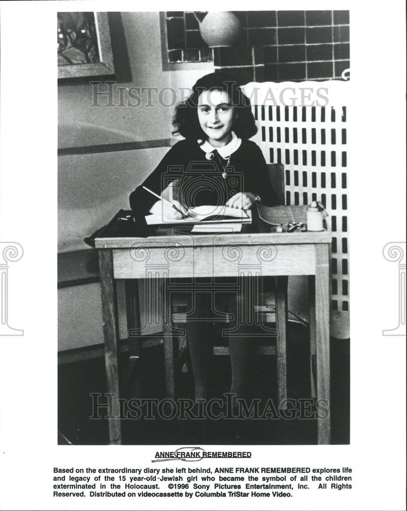 Press Photo Anne Frank Legacy Jewish Holocaust Tristar Columbia - Historic Images