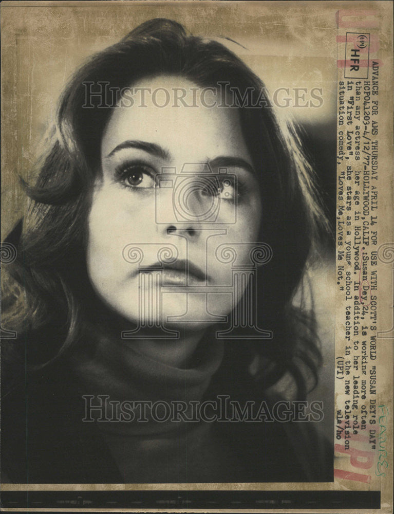 1977 Press Photo Susan Dey American Actress - Historic Images