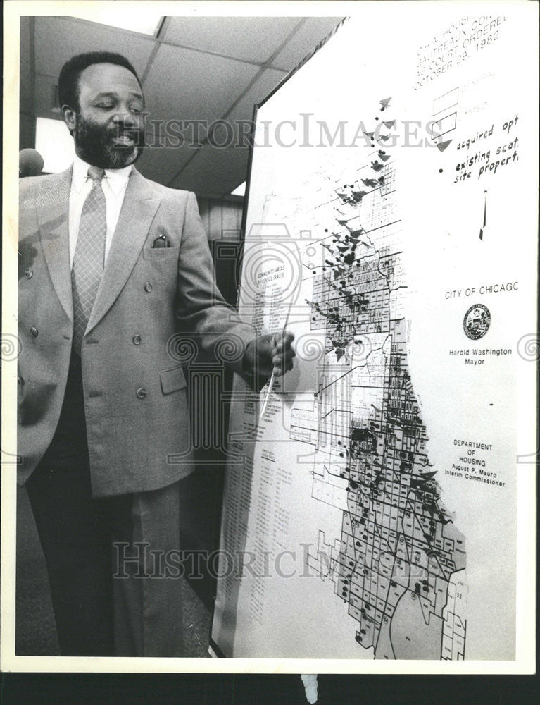 1983 Press Photo Ermin A. France The Interim Executive Director - Historic Images