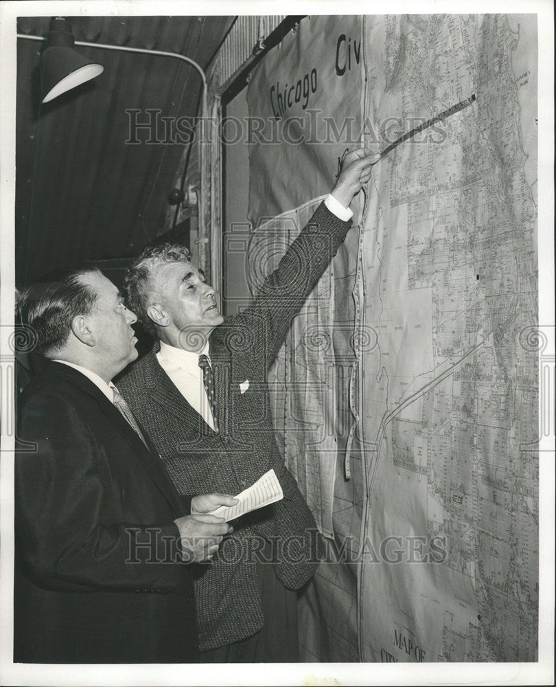 1957 Press Photo Daley Kelly Soldiers Field Chicago - Historic Images