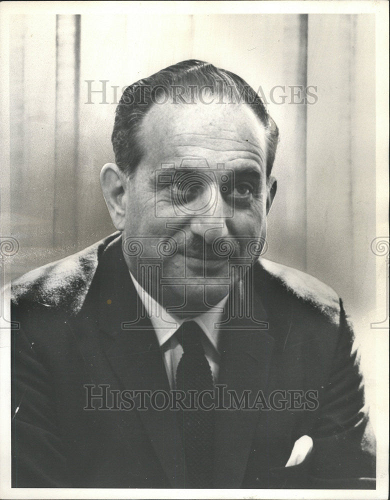 1965 Press Photo Meir de Shalit, Israel Minister Of Tourism - Historic Images