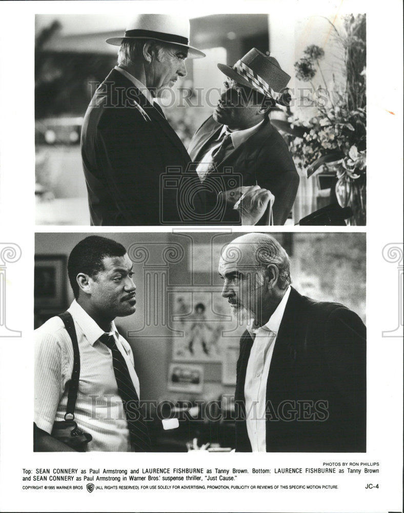 1995 Press Photo Sean Connery Laurence Fishburne Just Cause - Historic Images