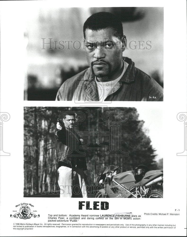 1996 Press Photo Fishburne Fled - Historic Images