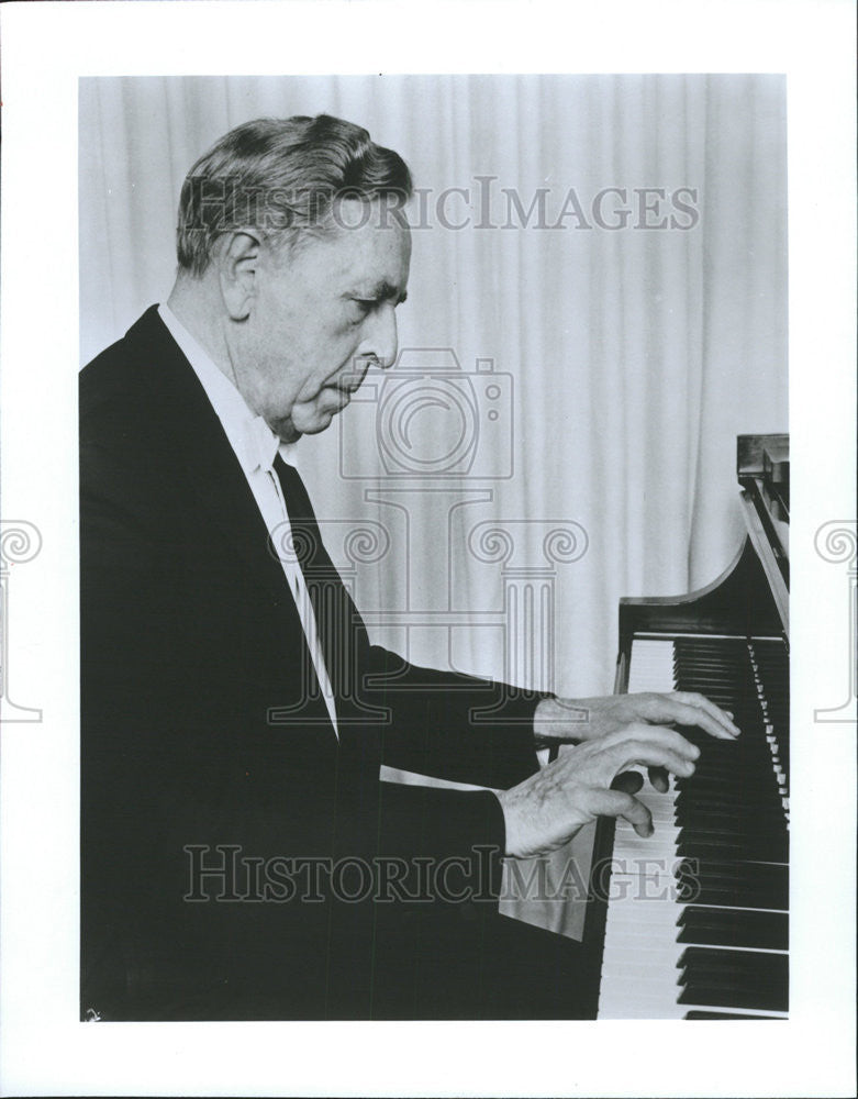 1993 Press Photo Pianist Rudolf Firkusnv Transylvania Quartet Czech music - Historic Images