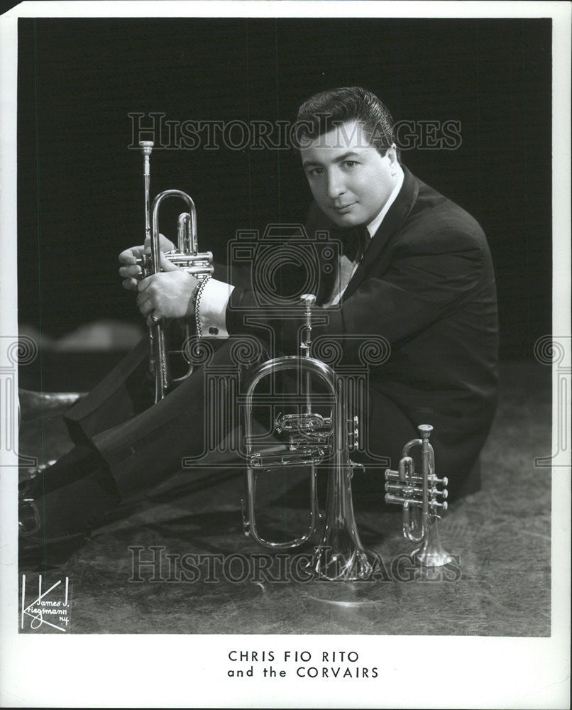 1966 Press Photo Chris Fio Rito Musician Corvairs - Historic Images