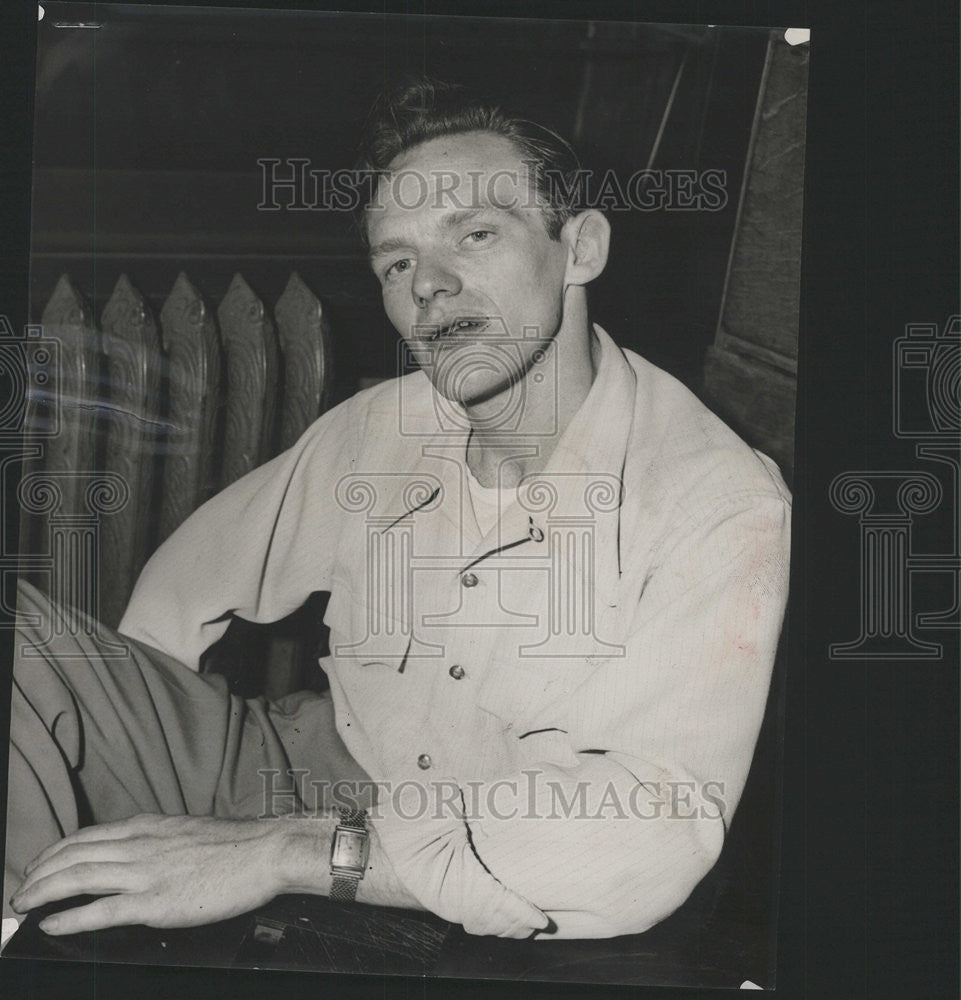 1948 Press Photo Conrad R. Slominski/Donald King/Police Chase/Chicago Illinois - Historic Images