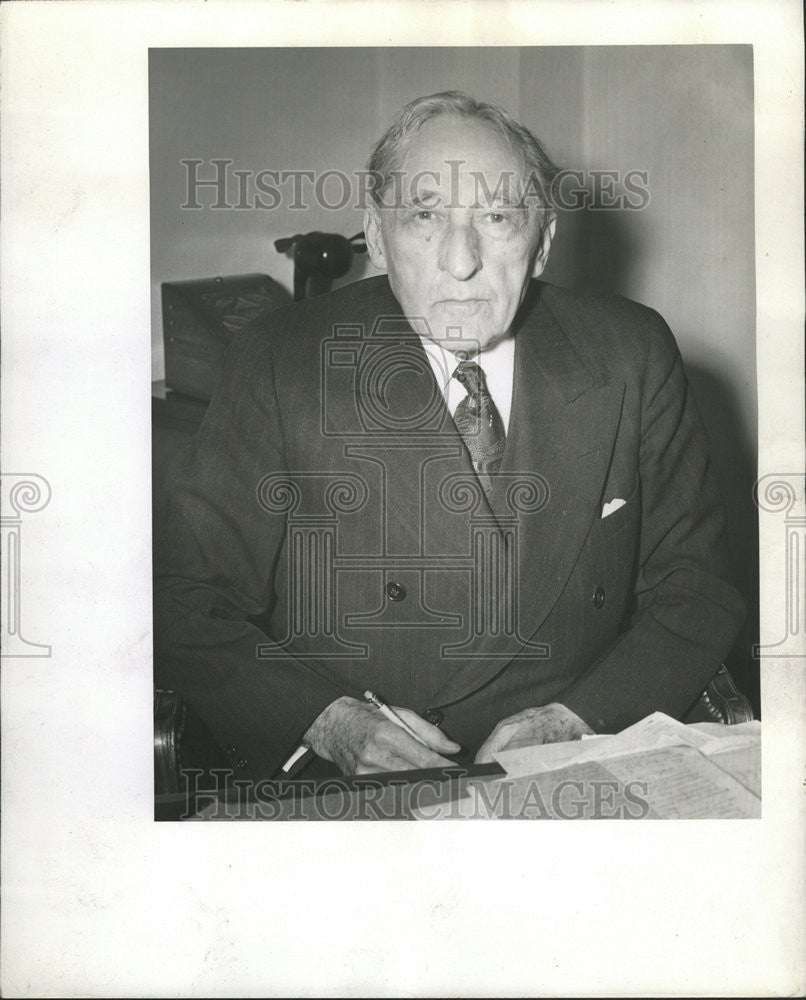 1942 Press Photo Senator Williams Henry King of Salt Lake City, Utah - Historic Images