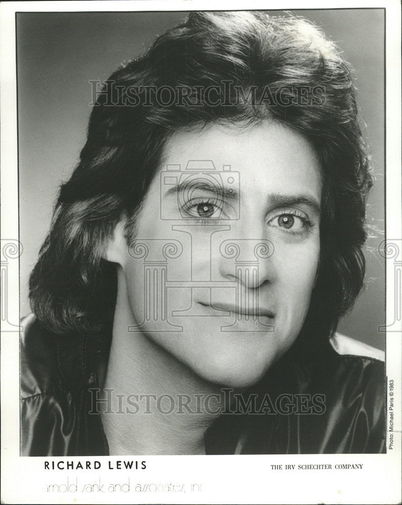 1985 Press Photo Richard Lewis American comedian actor - Historic Images