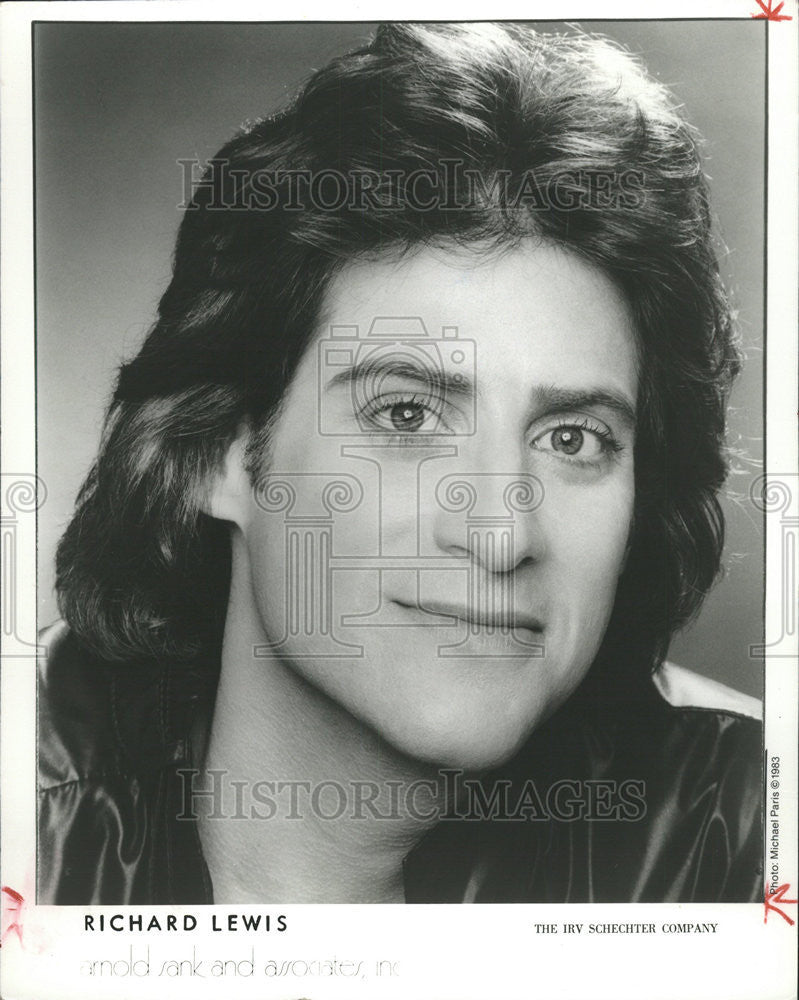 1983 Press Photo Actor Comedian Richard Lewis - Historic Images