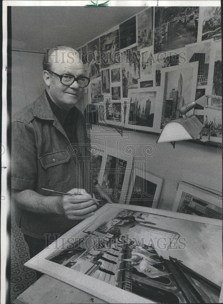 1977 Press Photo Former TV executive Richard Lewis - Historic Images