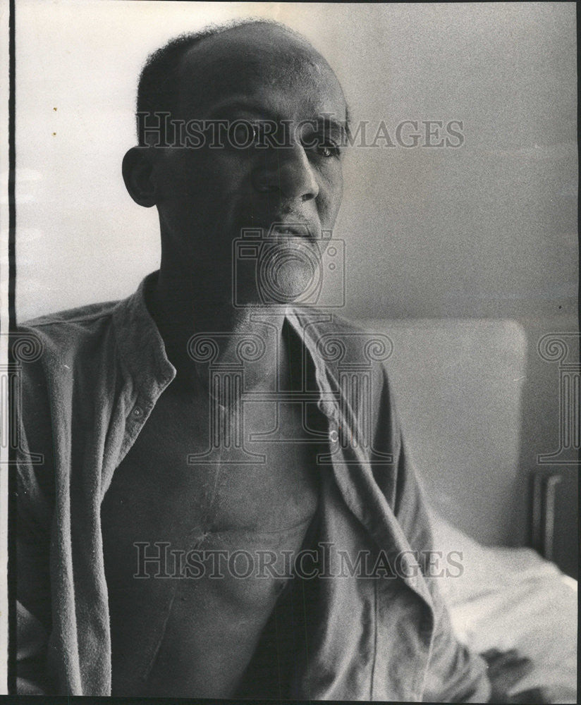 1973 Press Photo JC Jackson underwent heart surgery. - Historic Images