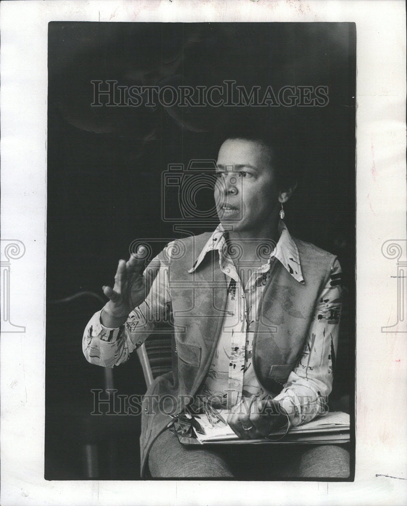 1977 Press Photo Dr. Ruth King Chief of the National Guards Equal Rights Opportu - Historic Images