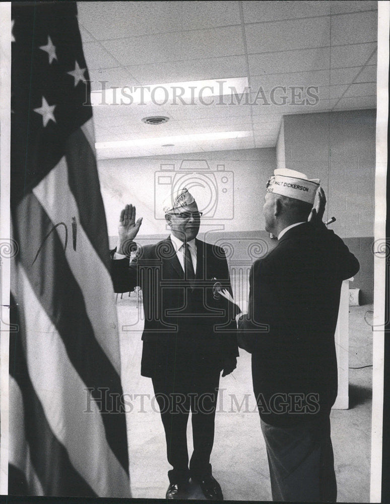 1969 Press Photo Theodore M. King Commander Illinois AmVets Division 1 - Historic Images