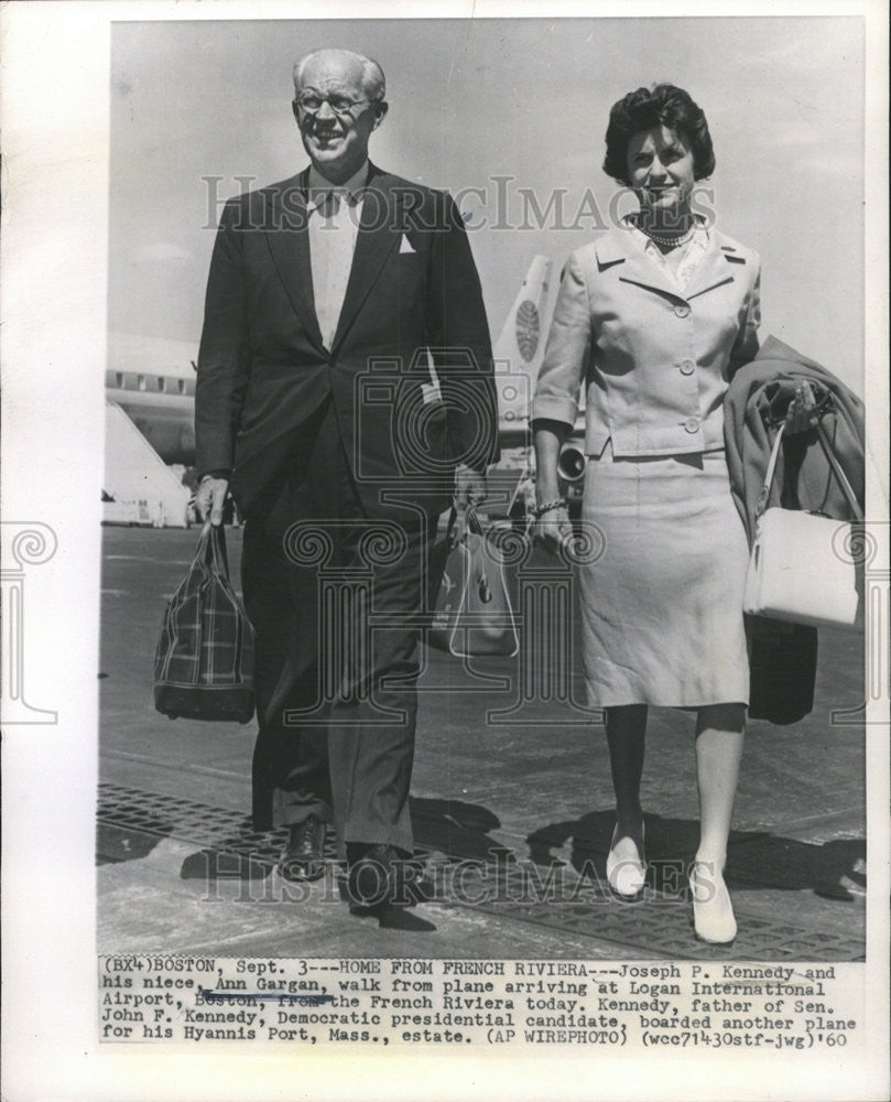 1960 Press Photo Joseph P Kennedy Longan International Airport - Historic Images