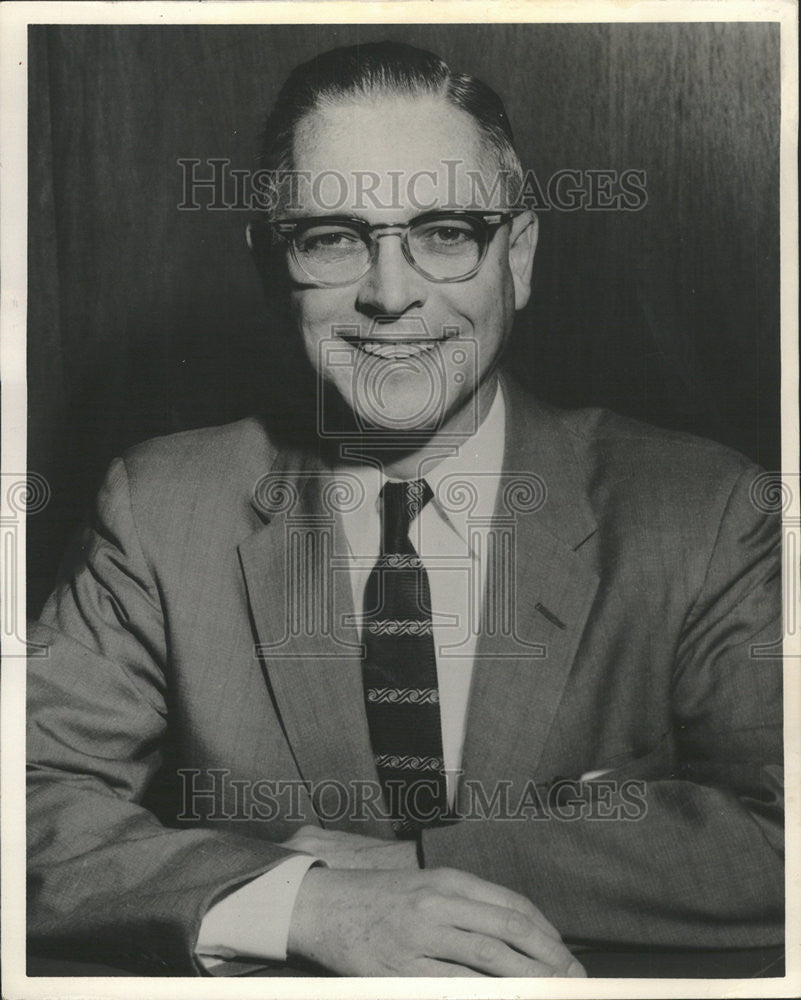 1965 Press Photo Thomas E. Dewey, Vice President, Chicago Division The Kroger Co - Historic Images