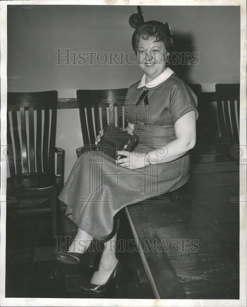 1956 Press Photo Lillian korzen Place Charles Dougherty Husband Litigation Won - Historic Images