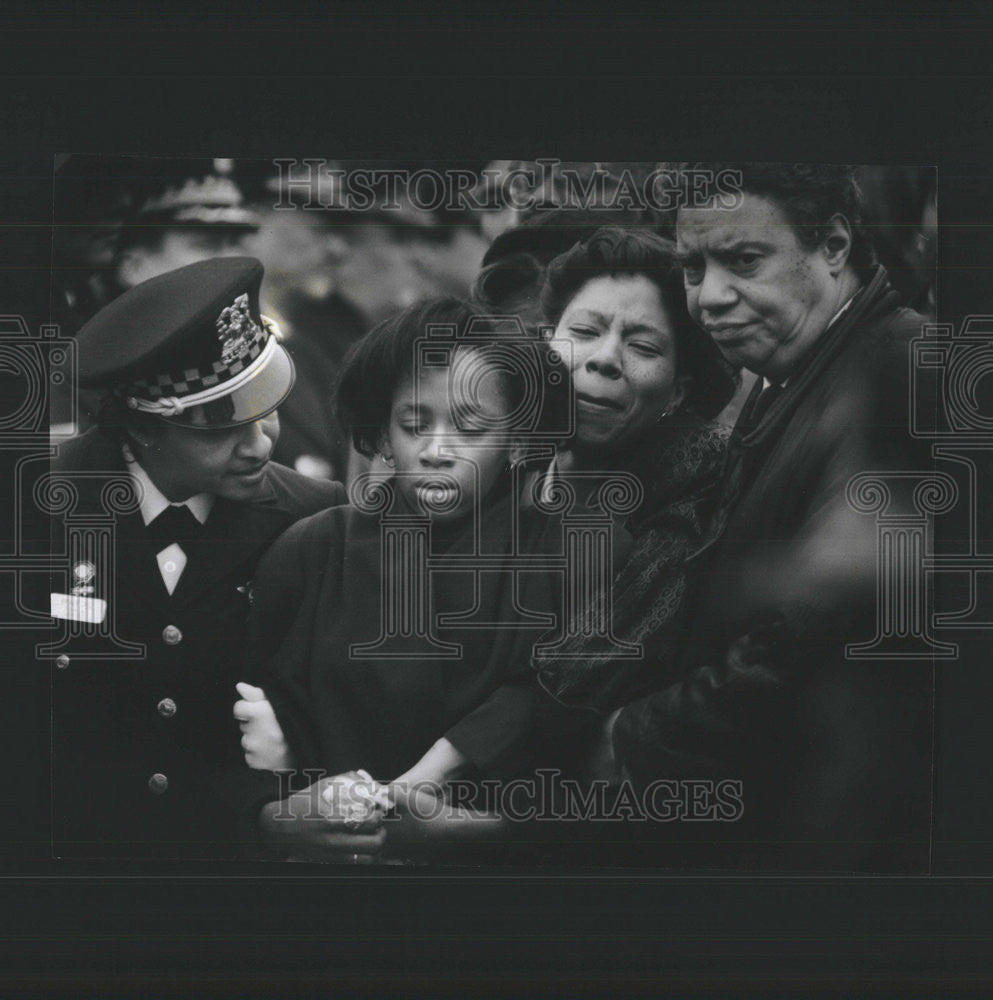 1991 Press Photo Slain Police Officer Eddie Jones Jr - Historic Images