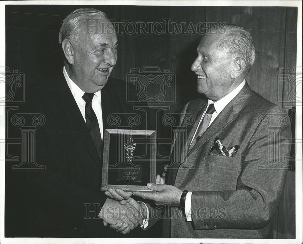 1966 Press Photo William Jay Robinson president Jewish National Fund Johnson - Historic Images