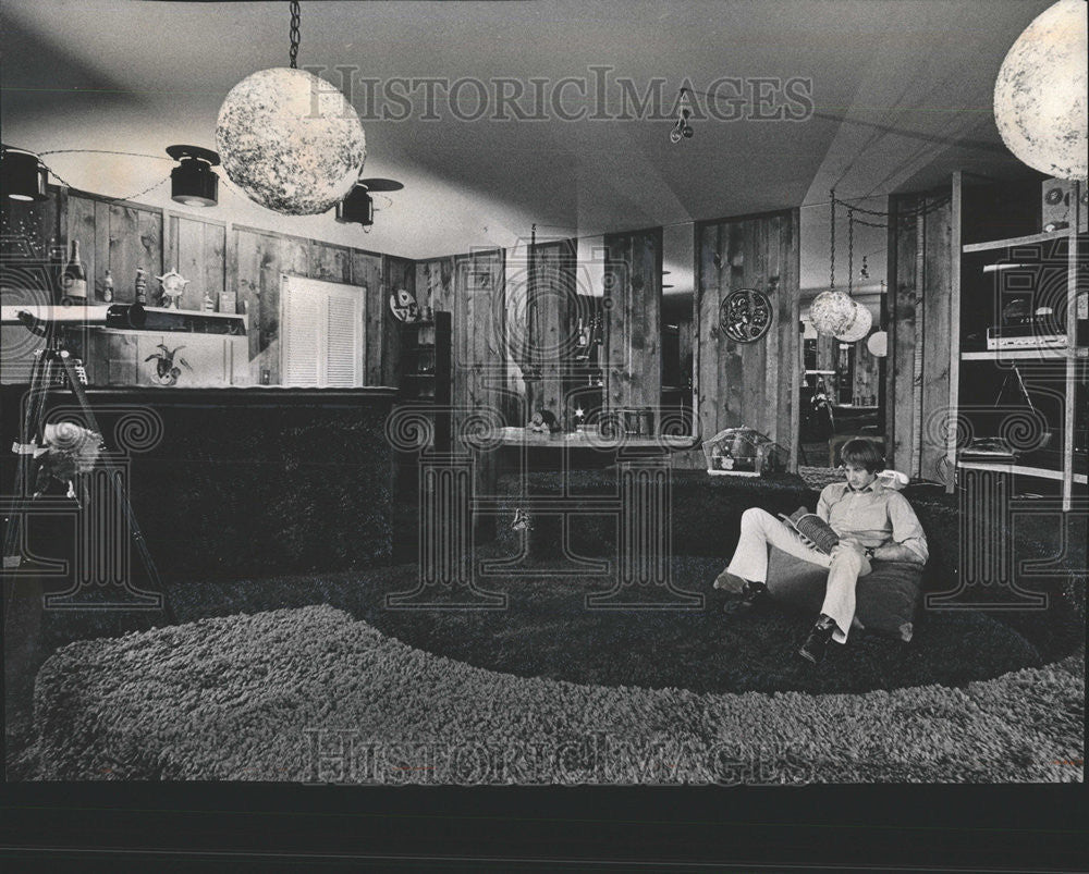 1971 Press Photo Xan Johnson Home Interior Exterior Decorations - Historic Images