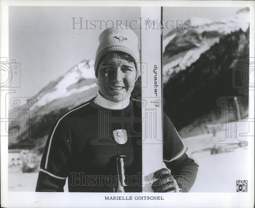 1988 Press Photo Skier Marelle Goitschel - Historic Images