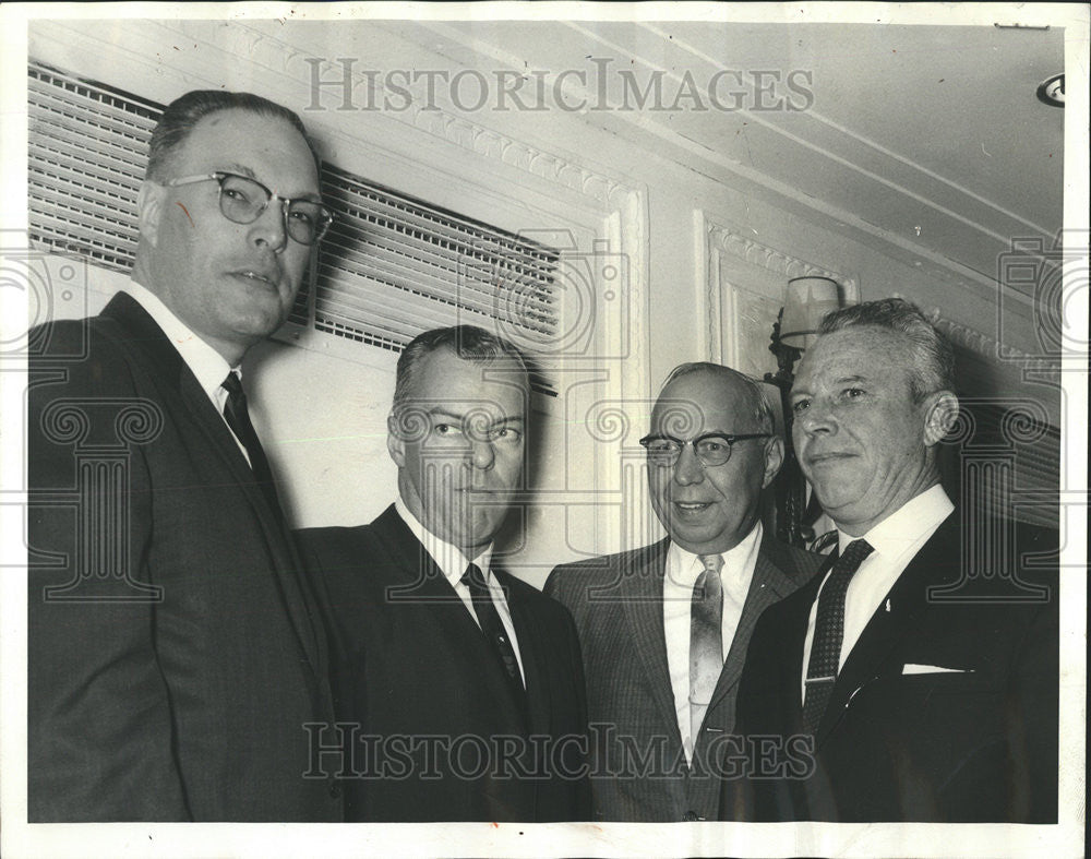 1964 Press Photo National Dairy Products Robert Hawkins President Belden Edward - Historic Images
