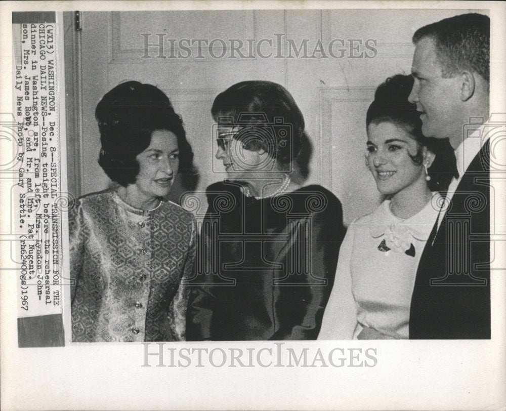 1967 Press Photo Mrs Lyndon B. Johnson Washington - Historic Images