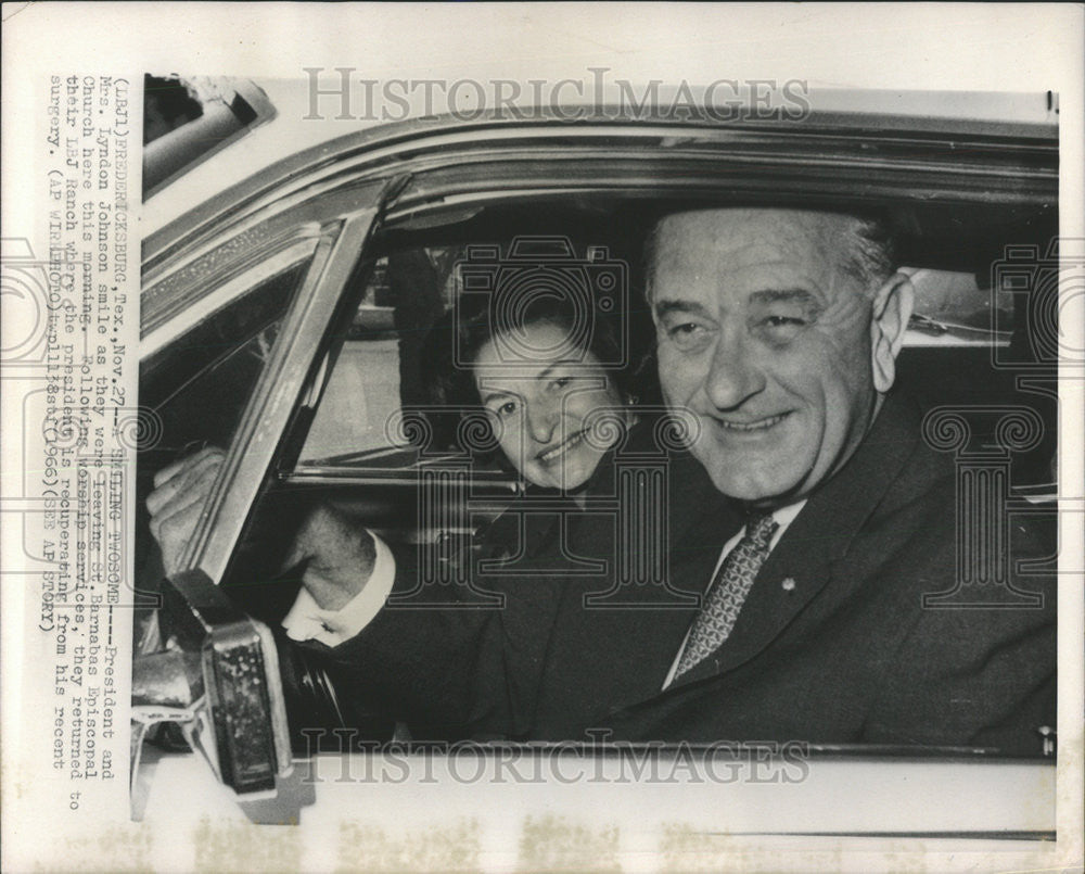 1966 Press Photo President Mrs. Lyndon Johnson - Historic Images