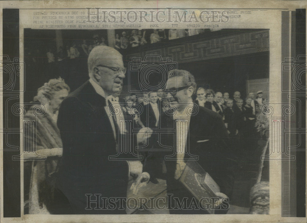 1969 Press Photo Prime Minister Olle Palne - Historic Images